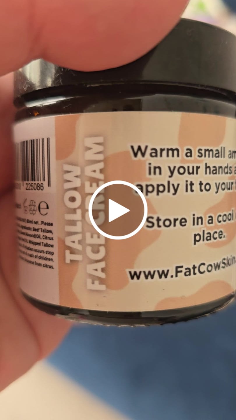 Customer video review of Whipped Grass-Fed Tallow Face Cream | With Sweet Almond Oil