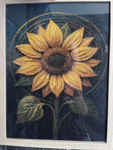 Customer photo review of Solstice Sunflower Stem (Diamond Painting)
