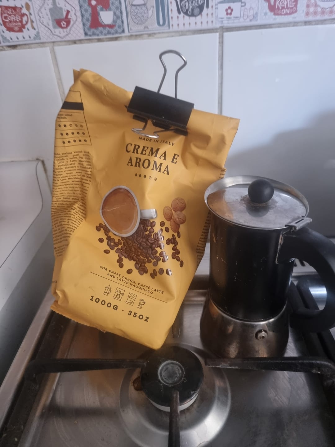 Customer photo review of Peppo's Crema E Aroma 1kg Grano Entero