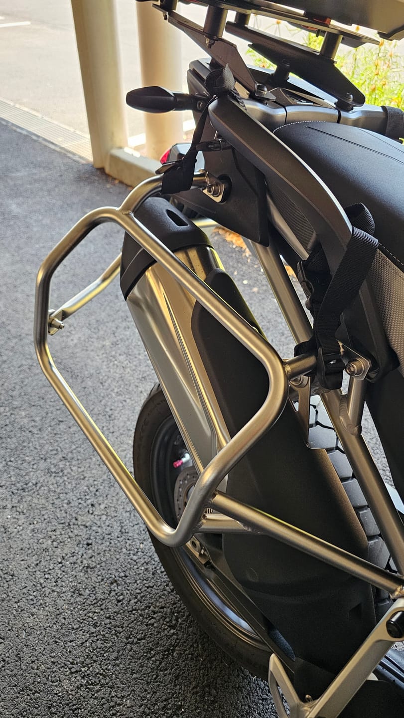 Customer photo review of MotoRacks – Motorcycle Luggage Pannier Racks