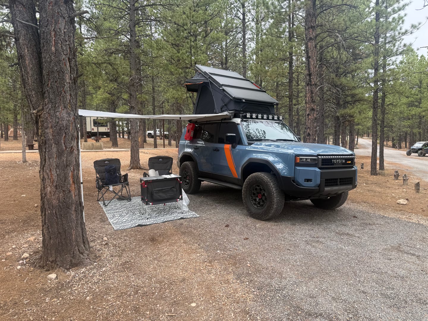 Customer photo review of OPENROAD Aluminum Hard Shell Roof Top Tent-PeakRoof LT V2 Series