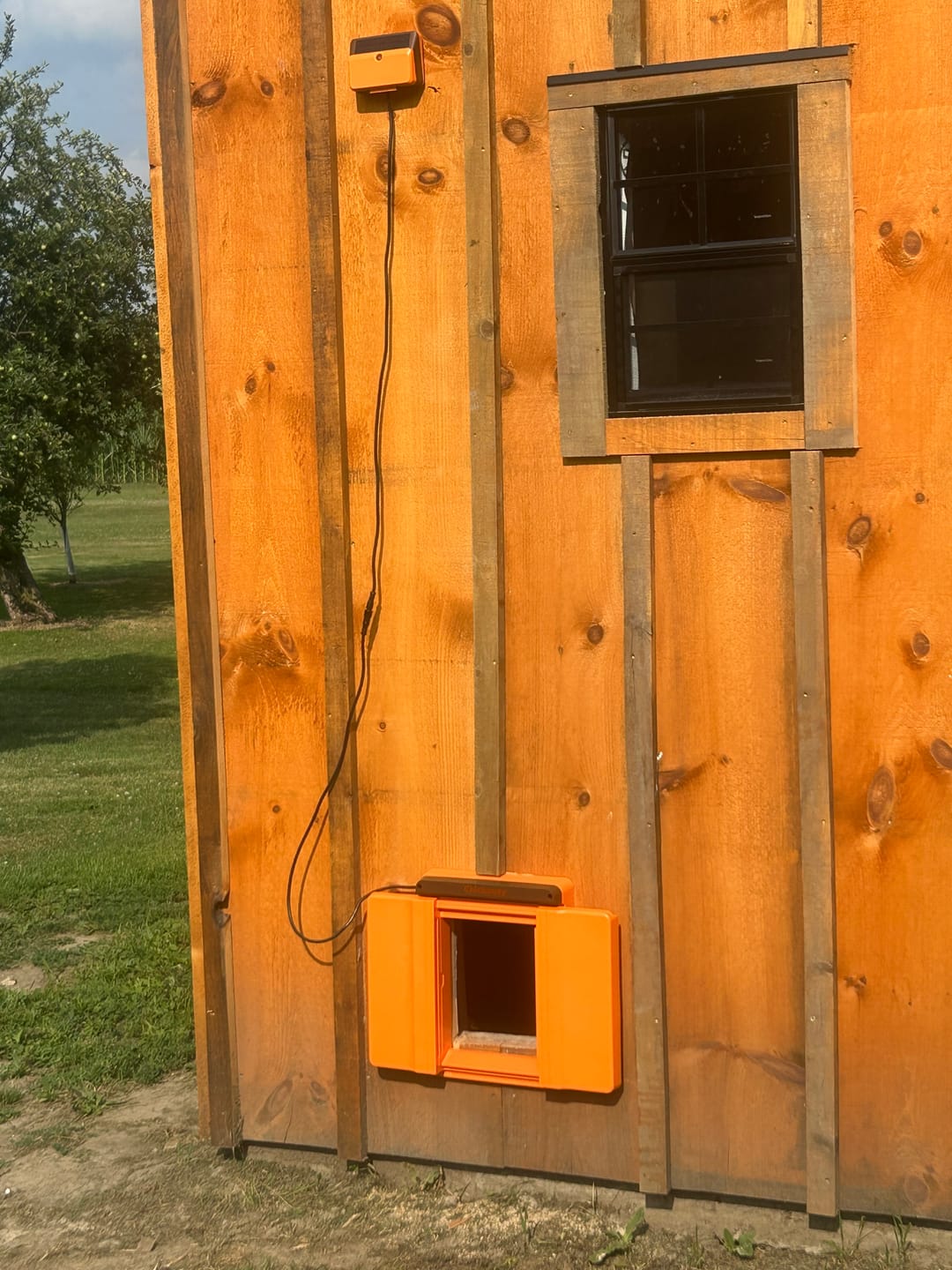 Customer photo review of Solar Automatic Chicken Coop Door
