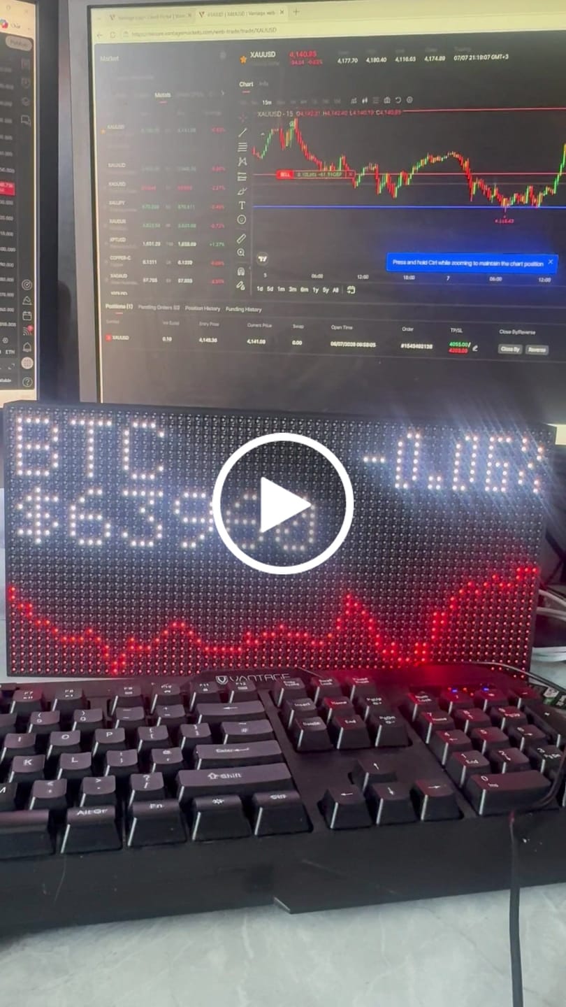 Customer video review of Ticker Box Display