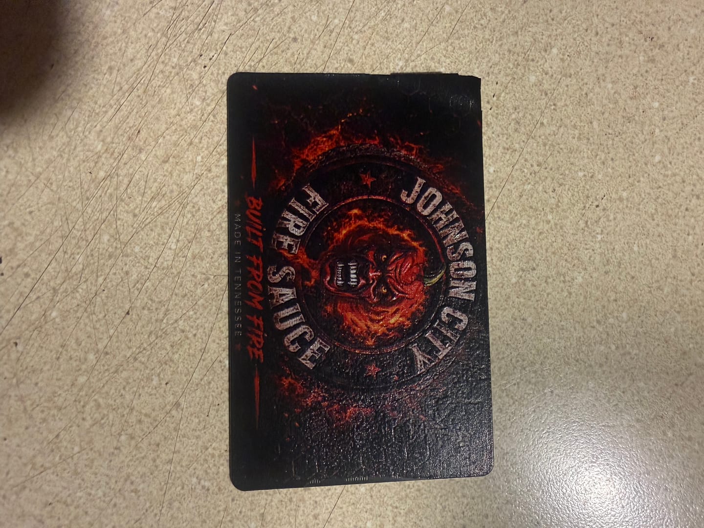 Customer photo review of Metal Smart Business Card