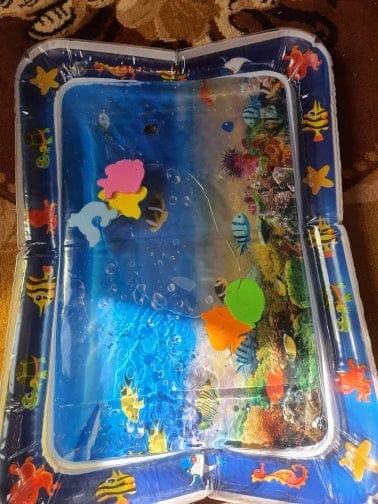 Customer photo review of Baby Wasserspielmatte Aktivitätsmatte | Bauchlage Meerestiere Muskelkraft Entwicklung