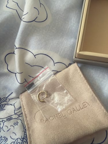 Customer photo review of Versa Single Spark Lab Grown Diamond Huggies Hoop Earrings