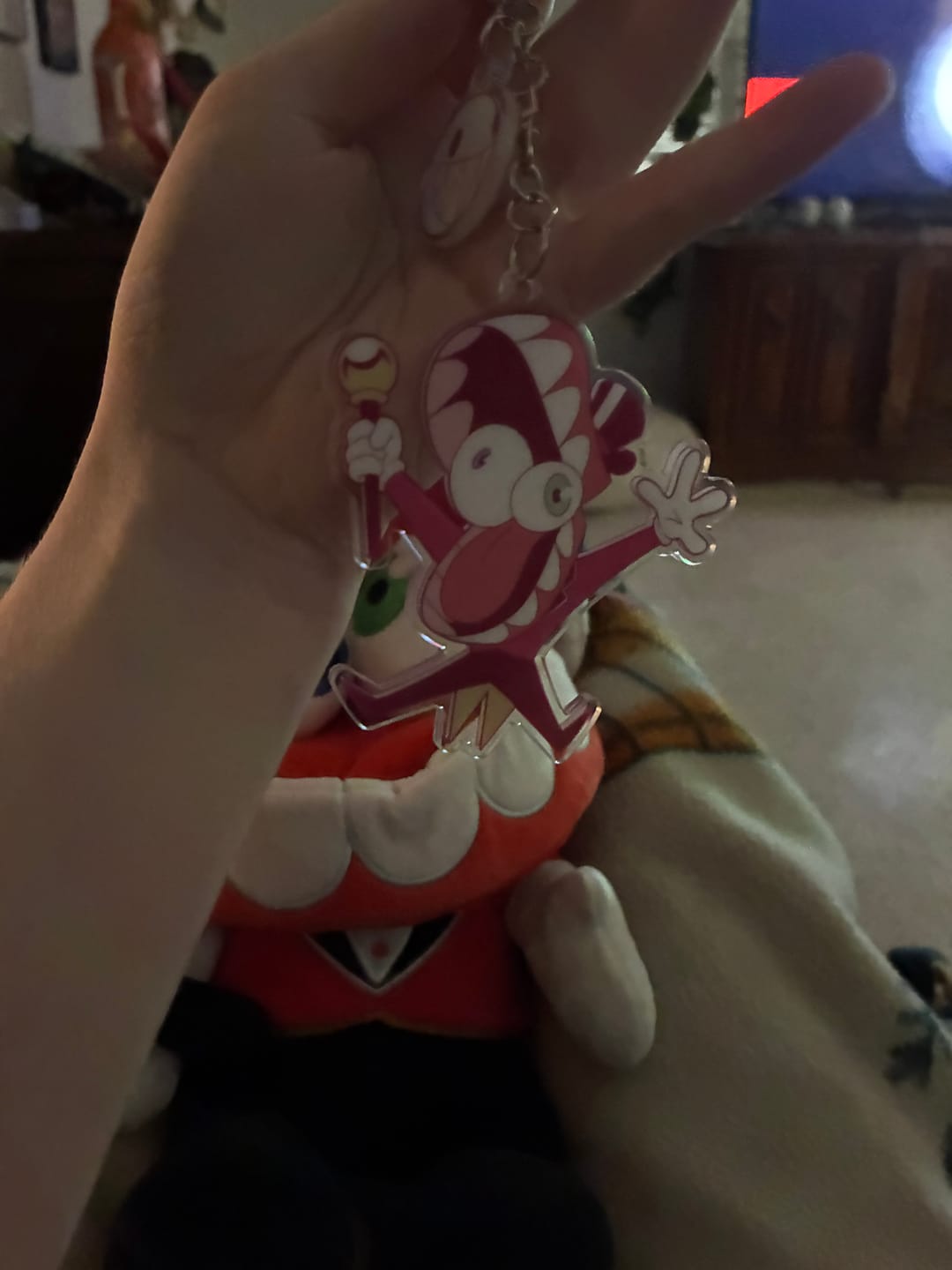 Customer photo review of Caine Keychain