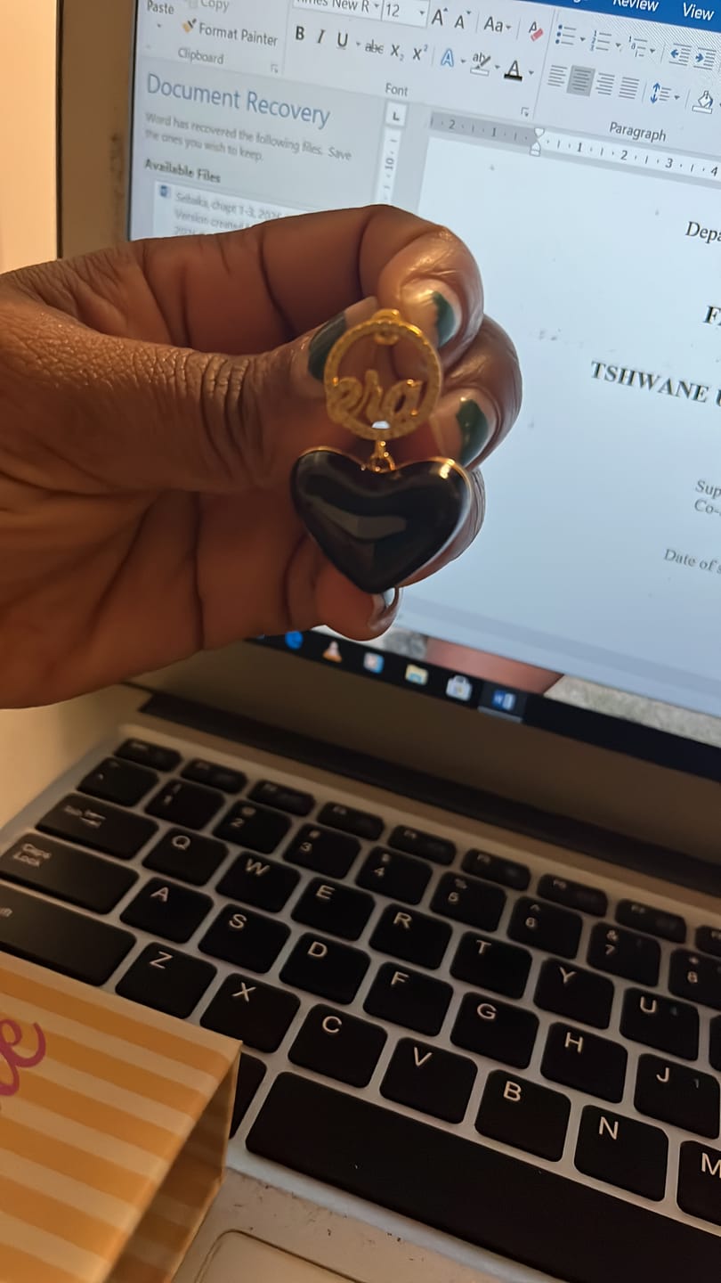 Customer photo review of Black Era Adore Gold Earrings
