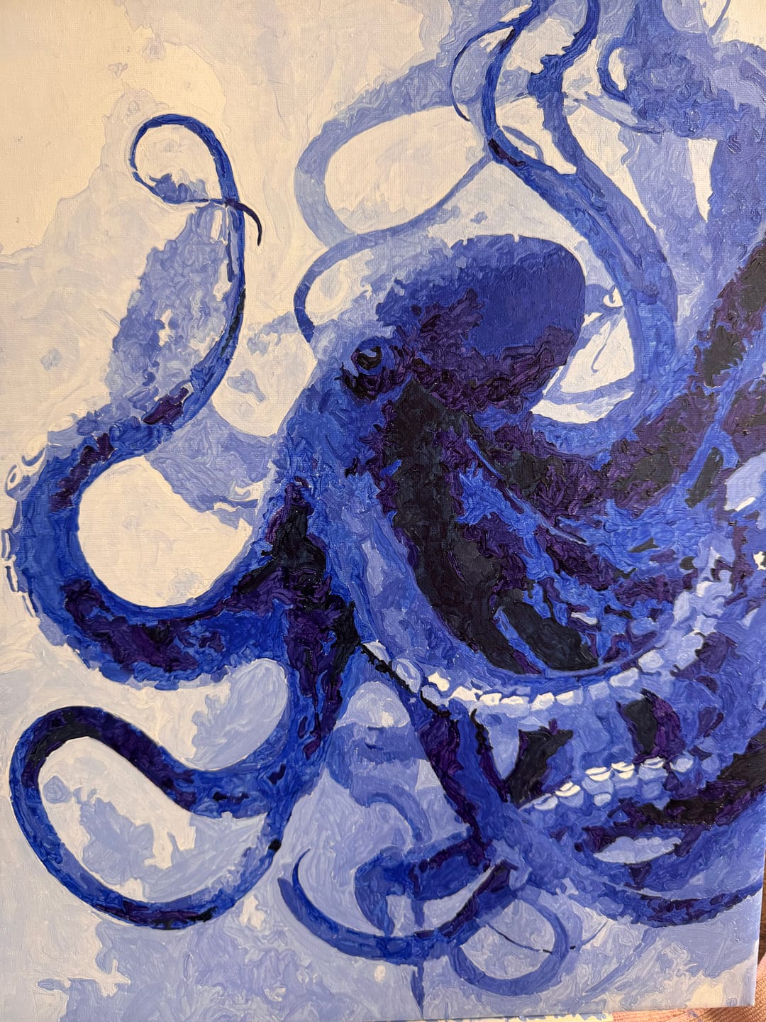 Customer photo review of Sea Creature | Paint by Number