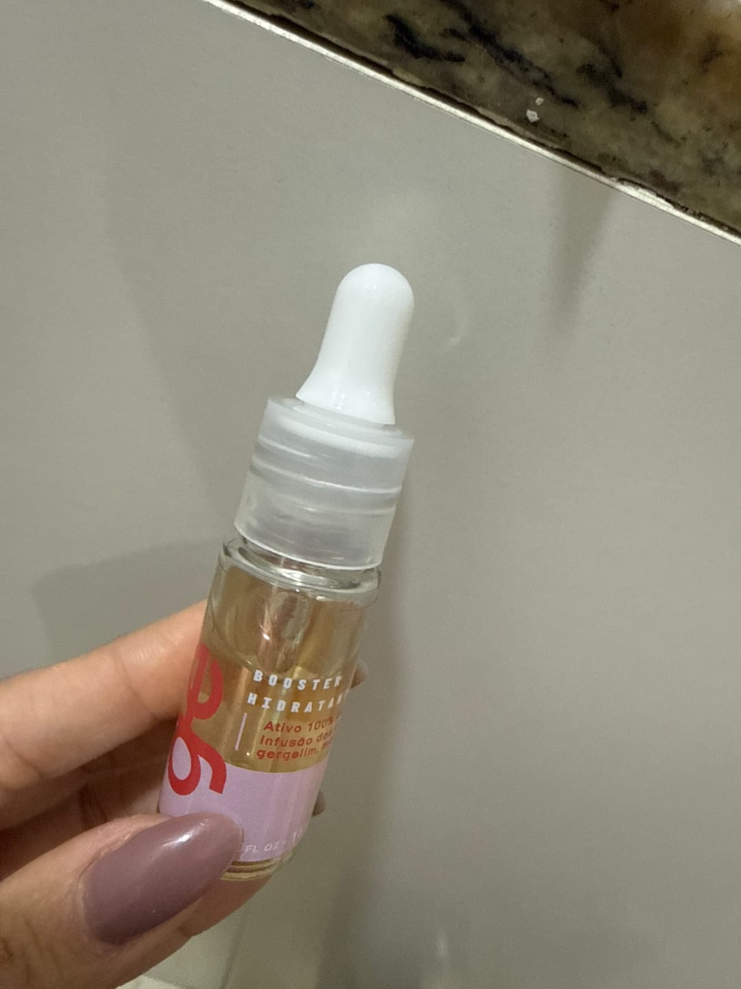 Customer photo review of booster hidratante