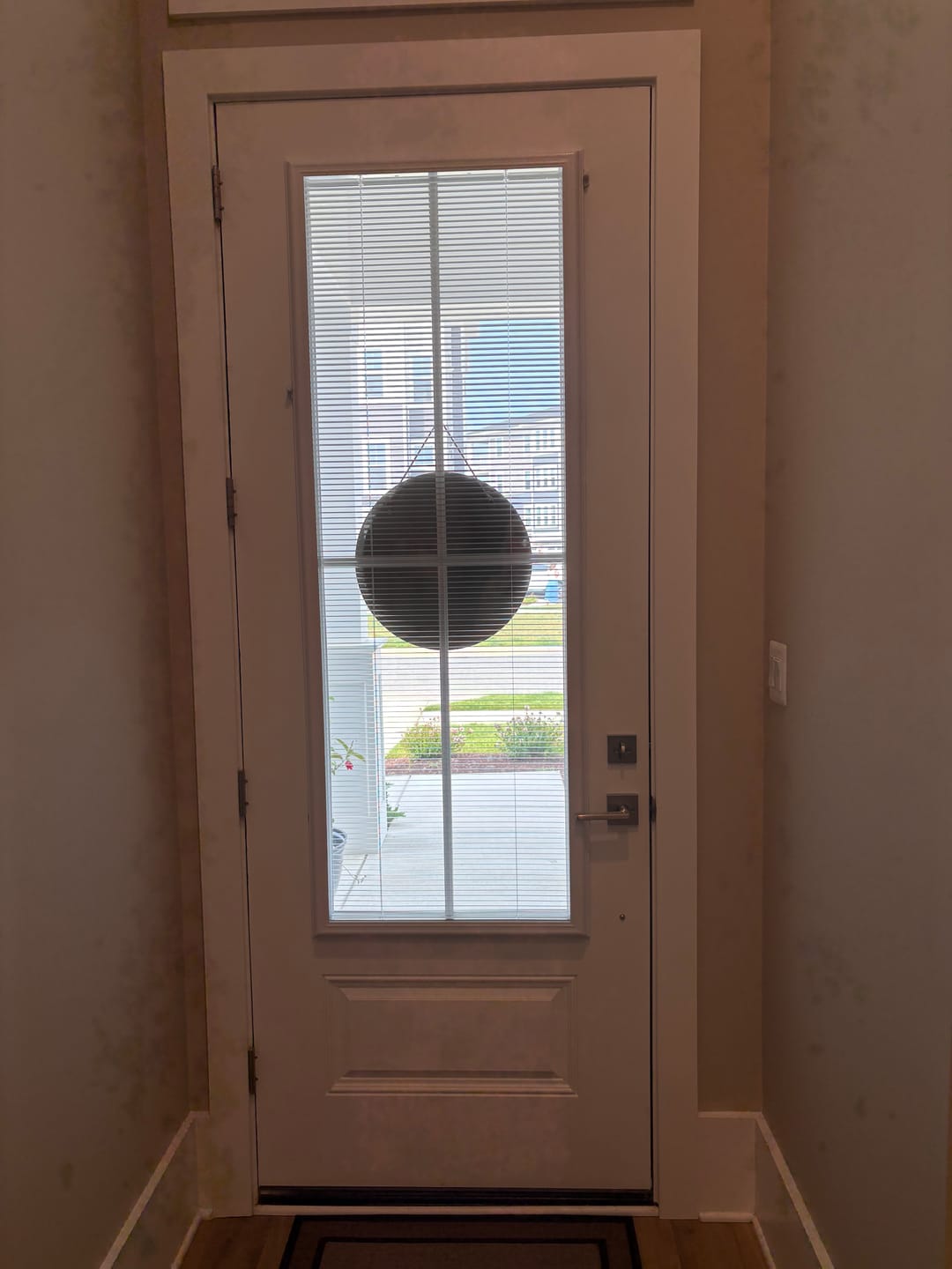 Customer photo review of Add On Blinds Kit (installs on top of existing door glass)