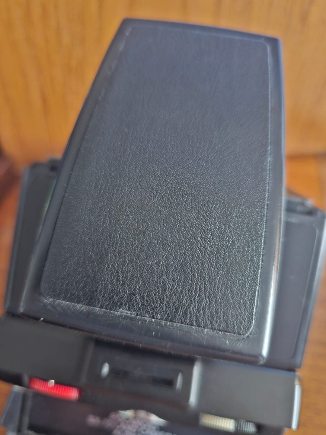 Customer photo review of SX-70/SLR-680 Black Leather Folding Camera Skins