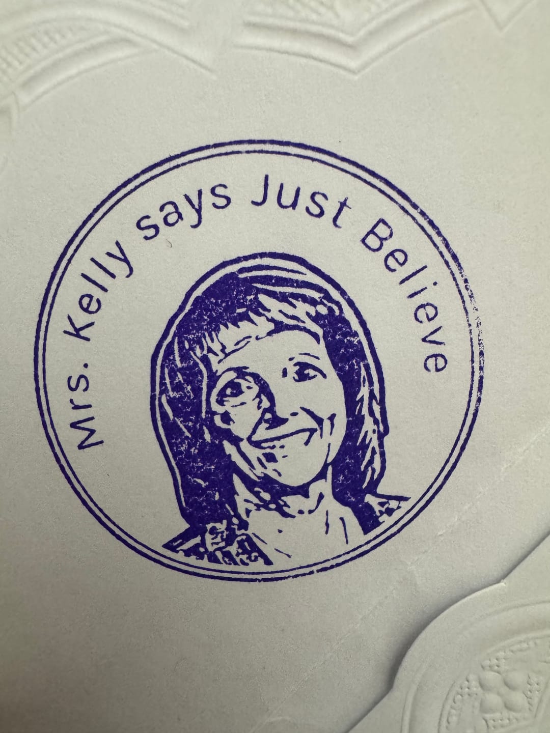 Customer photo review of Face Stamp﹘ Self-Inking Stamp﹘US