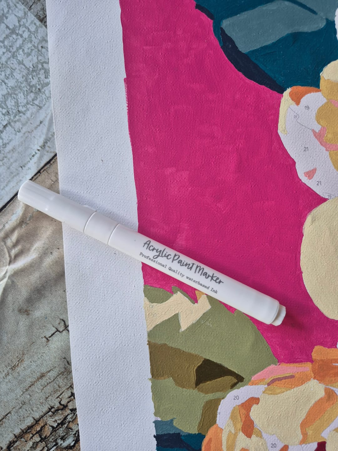 Customer photo review of Nummer Dekker - Acrylmarker voor Schilderen op Nummer