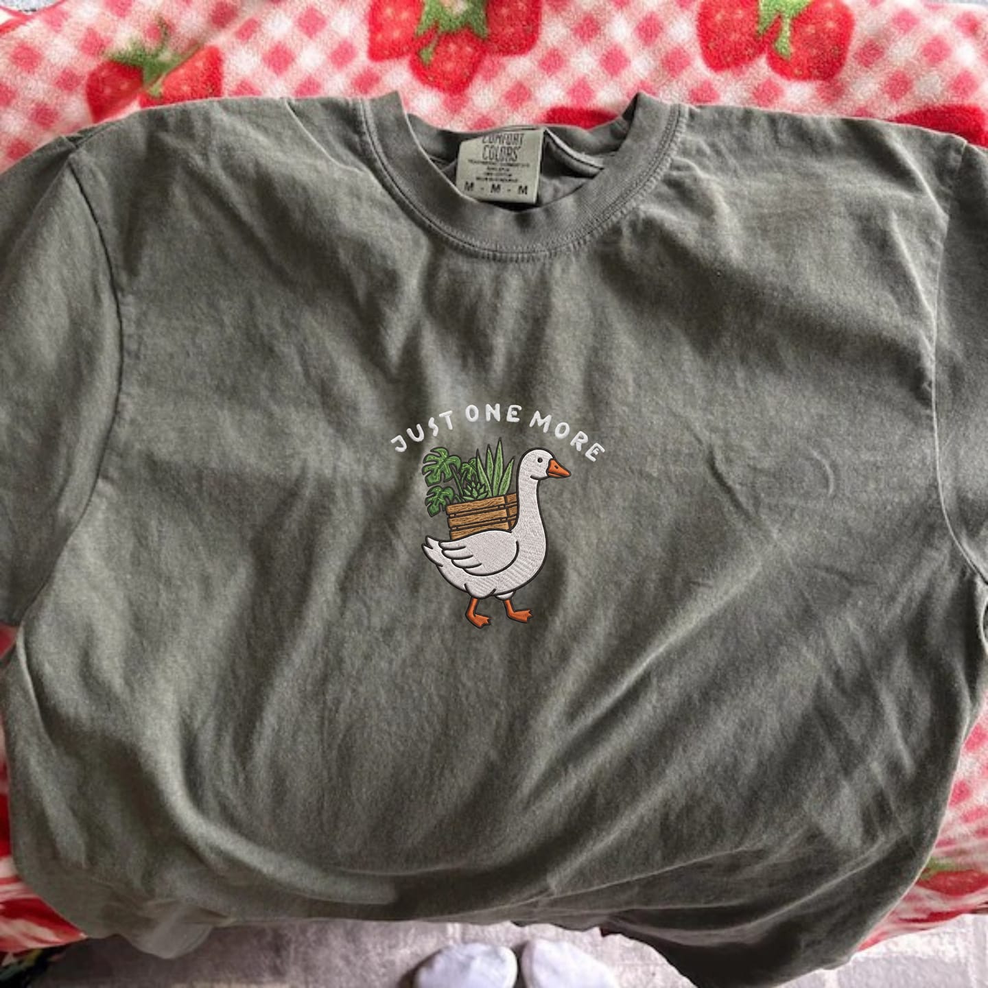 Customer photo review of Houseplant Embroidered T-Shirt