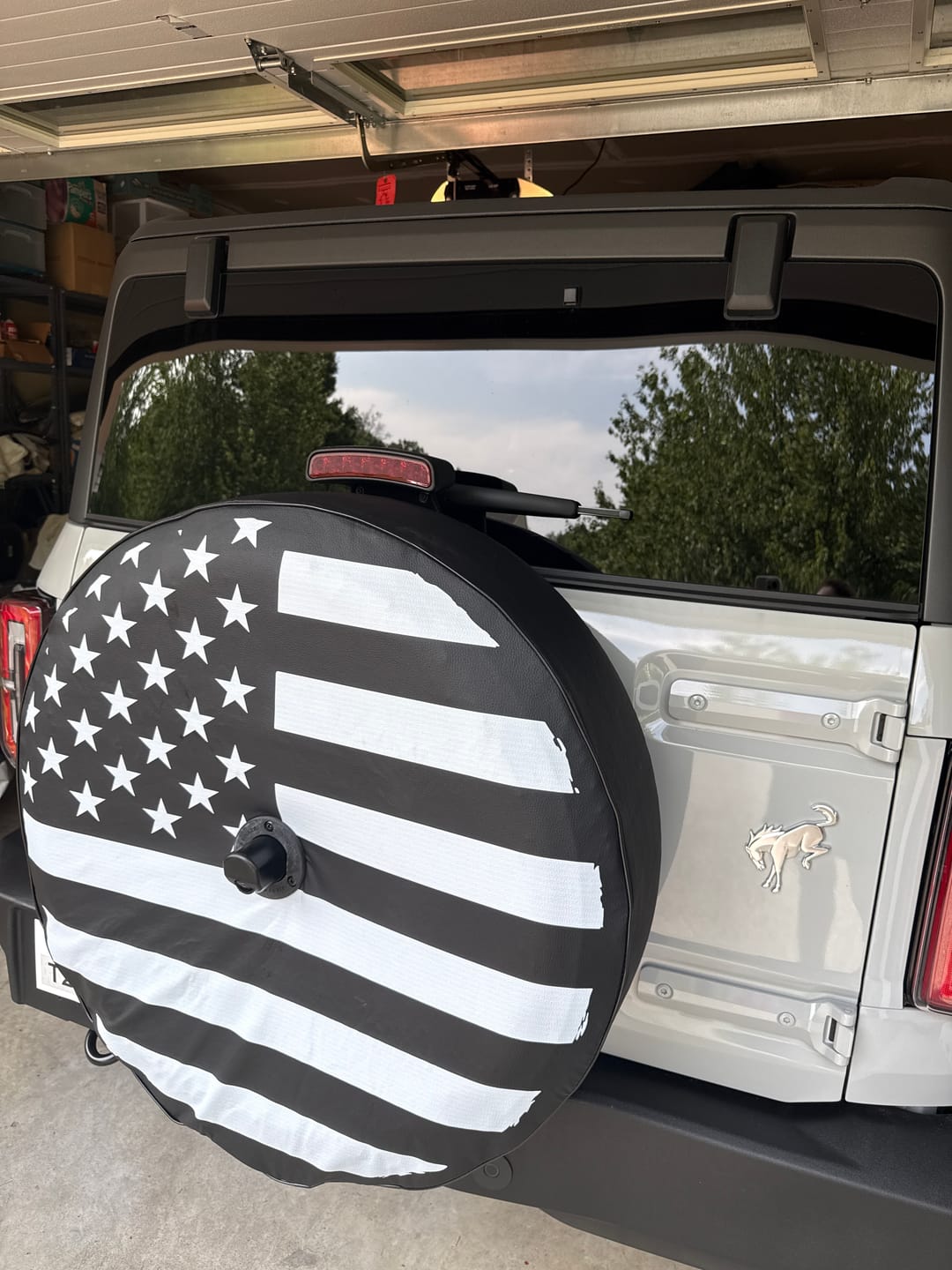 Customer photo review of American Flag Tire Cover