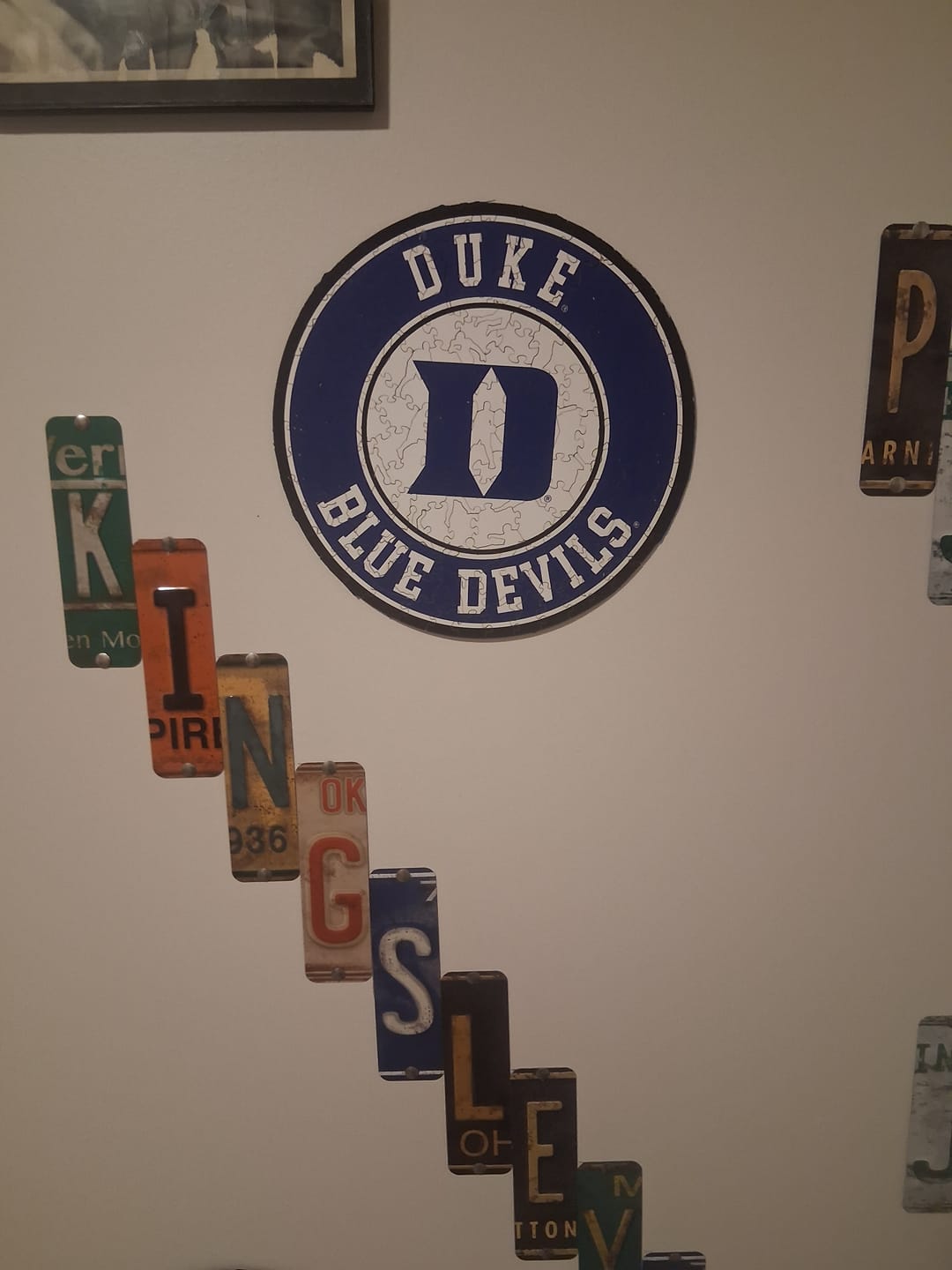 Customer photo review of Duke Blue Devils Logo Wooden Puzzle