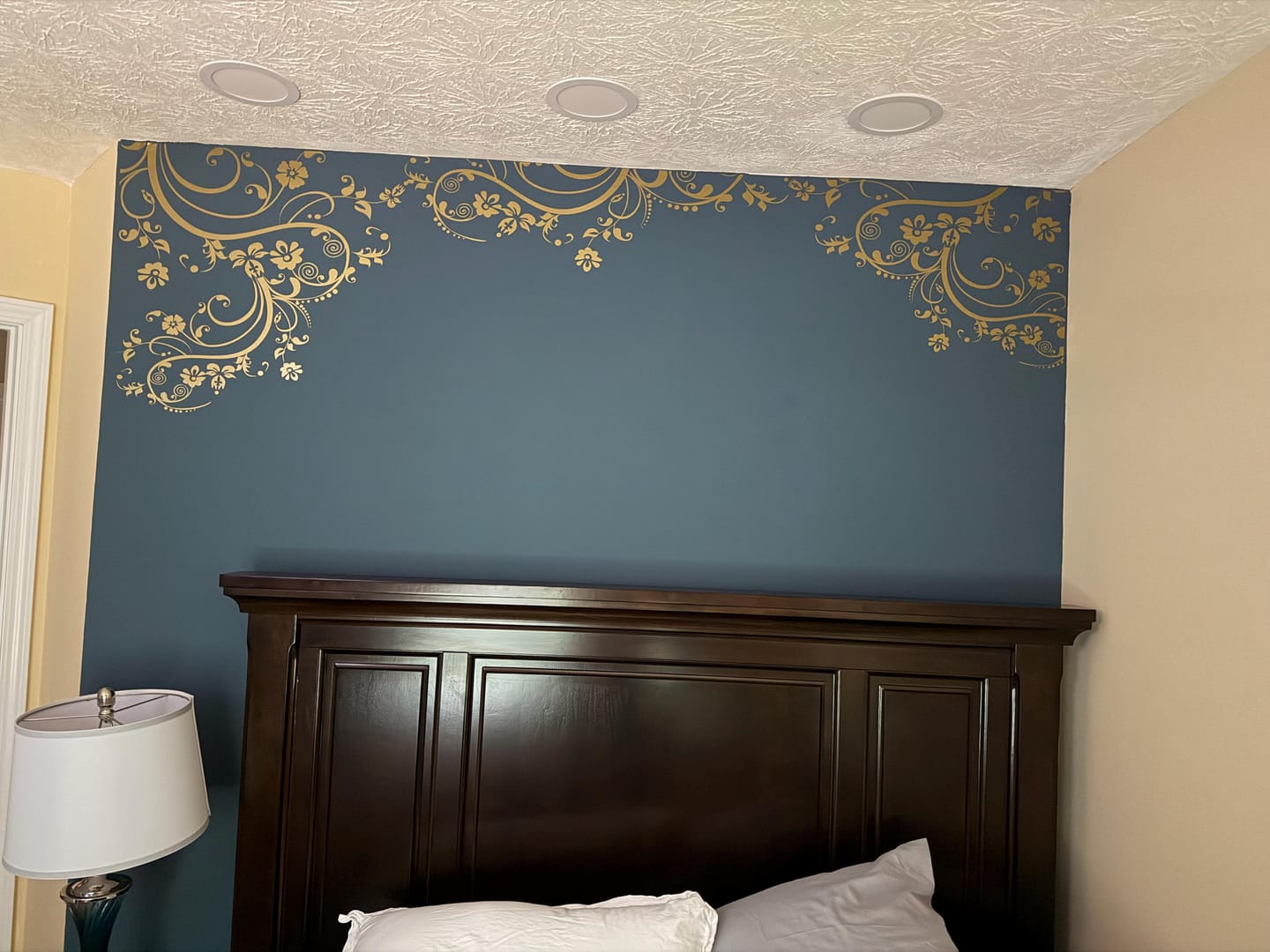 Customer photo review of Swirl Flower Floral Design Vinyl Wall Decal Sticker. #262