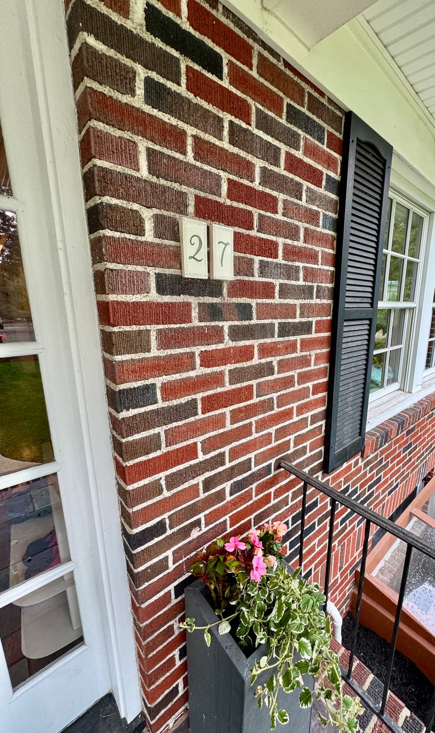 Customer photo review of Portuguese House Numbers