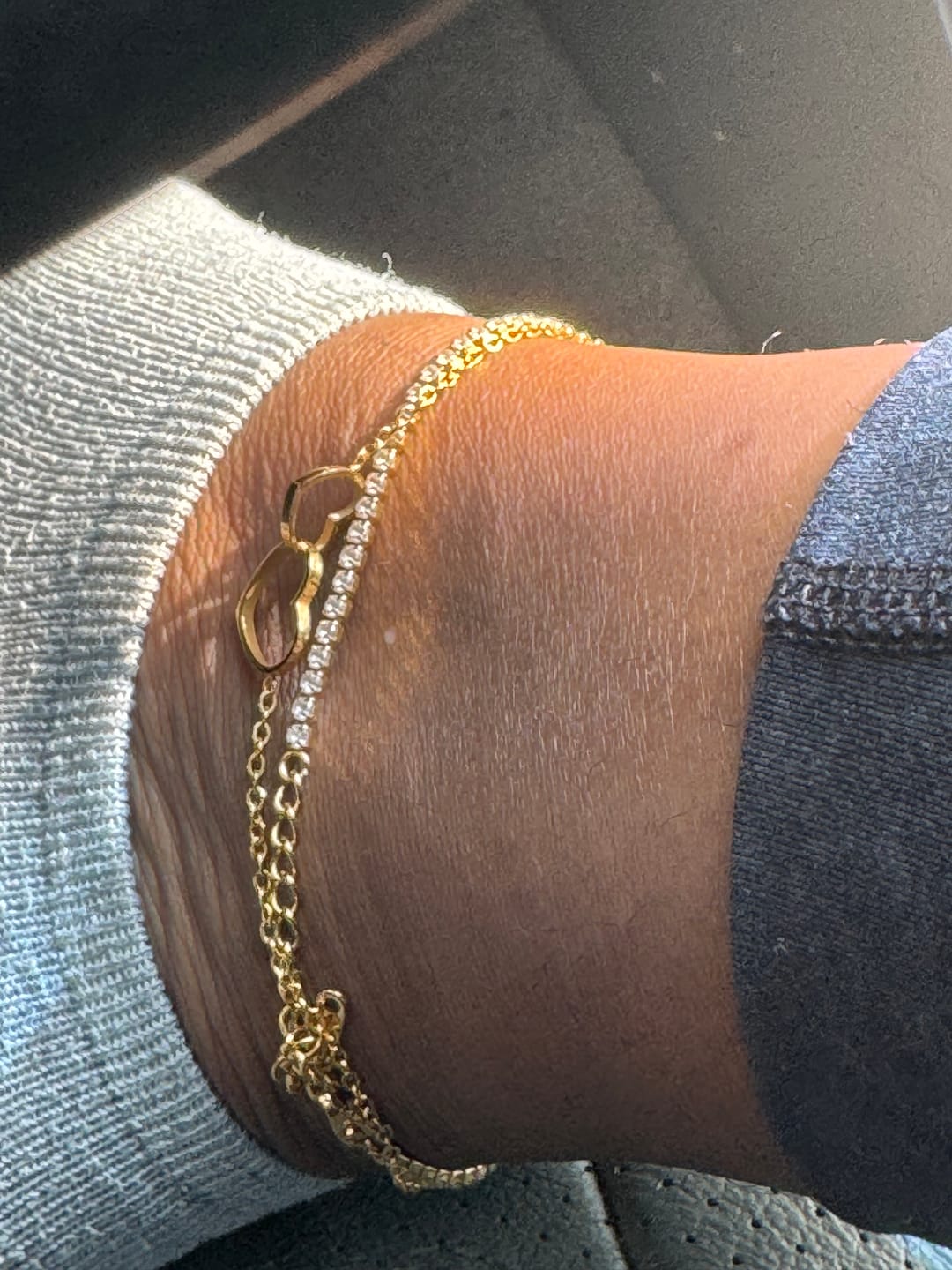 Customer photo review of Tennis Anklet - 2mm