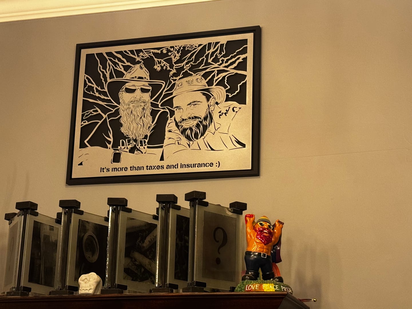 Customer photo review of Wedding Anniversary Metal Portrait