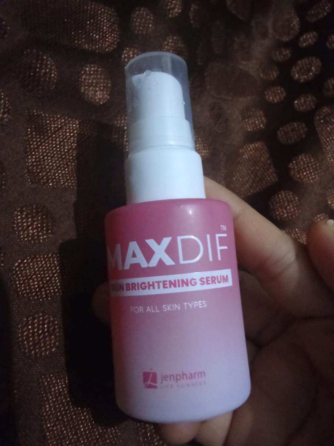 Customer photo review of Maxdif Brightening Serum