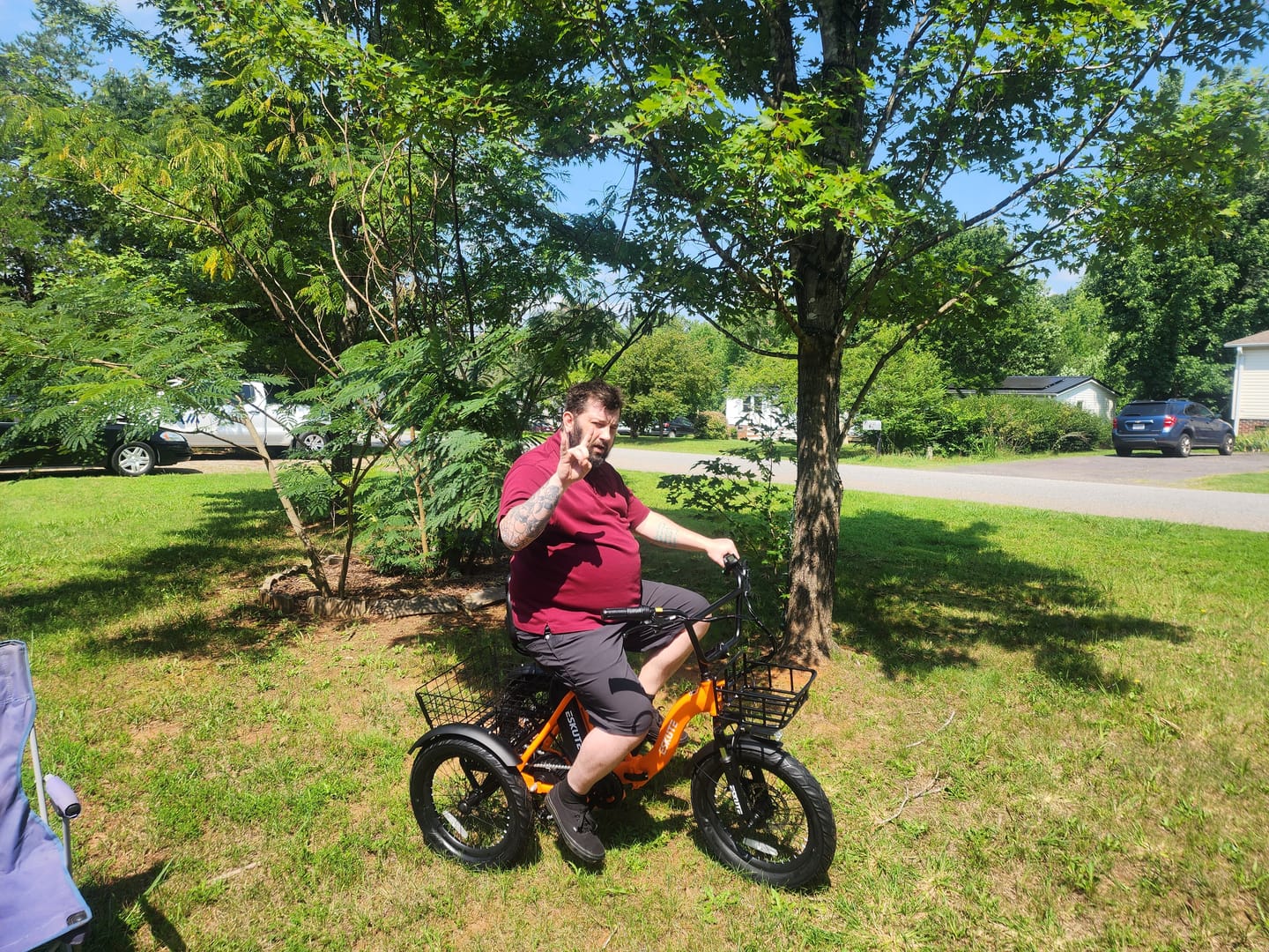 Customer photo review of Eskute® T300 Folding Electric Trike