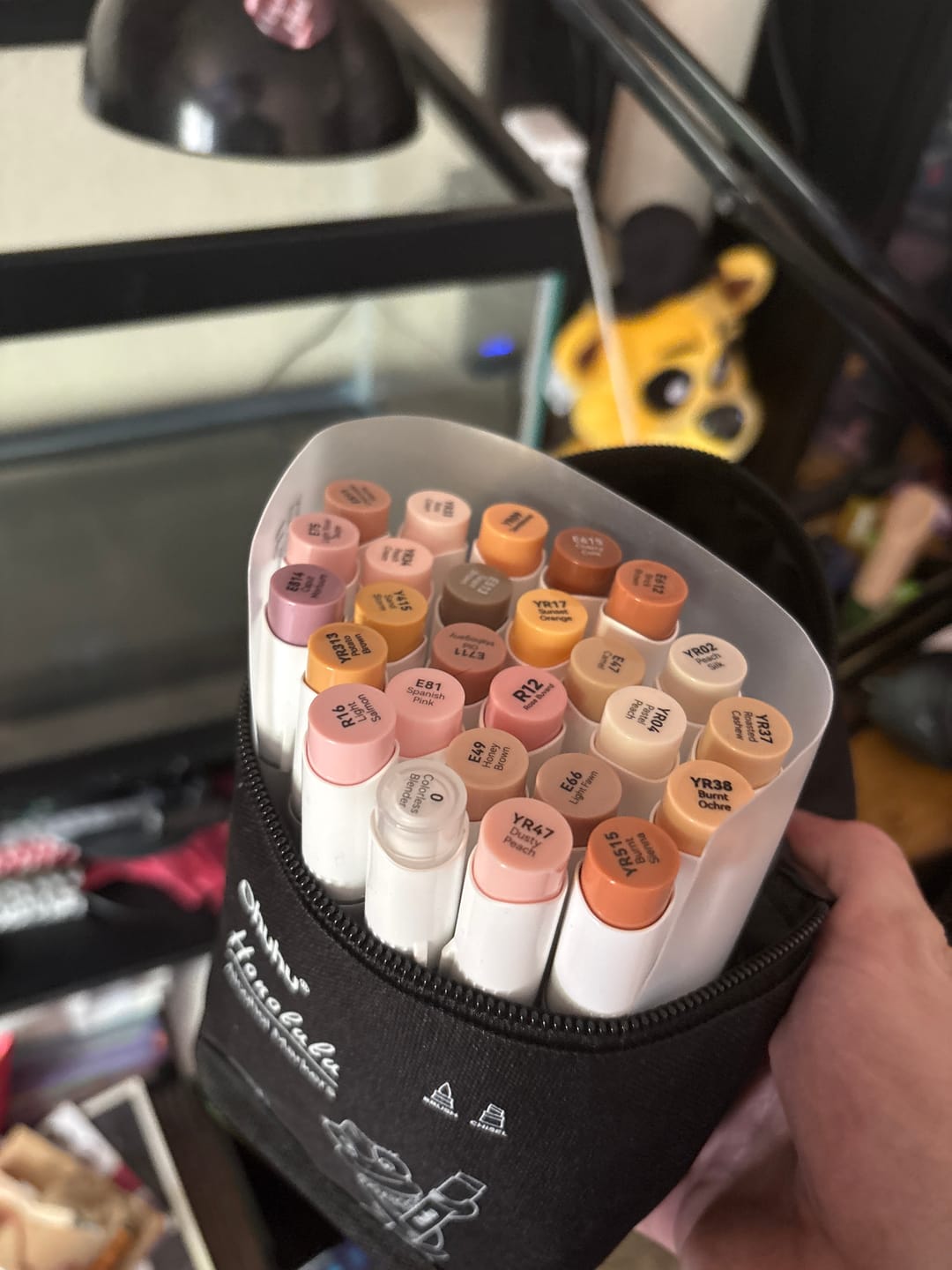 Customer photo review of Ohuhu Honolulu 24 Skin Tone Colors Dual Tips Portrait Alcohol Art Markers (New Color Codes)