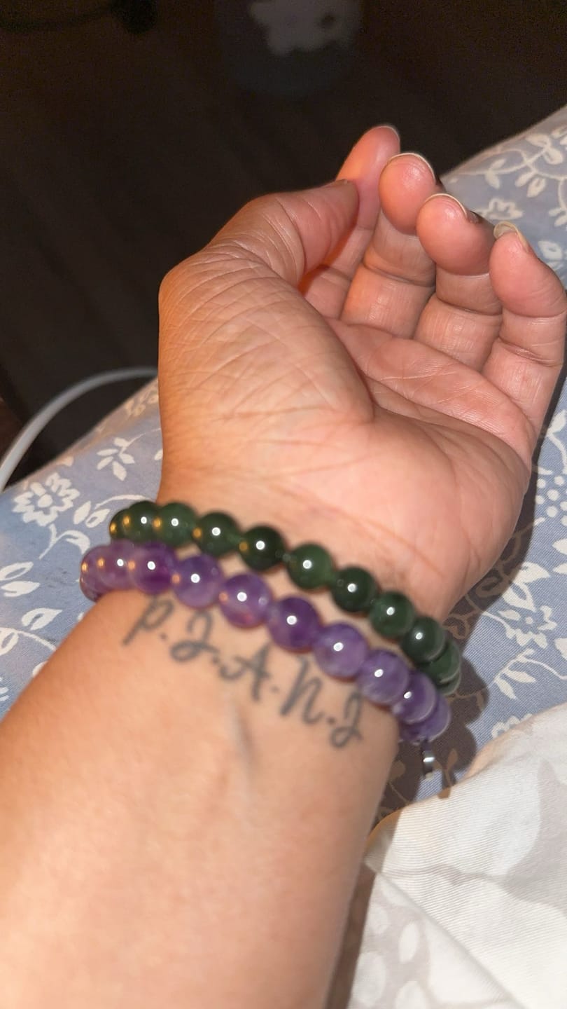 Customer photo review of Amethyst Bracelet