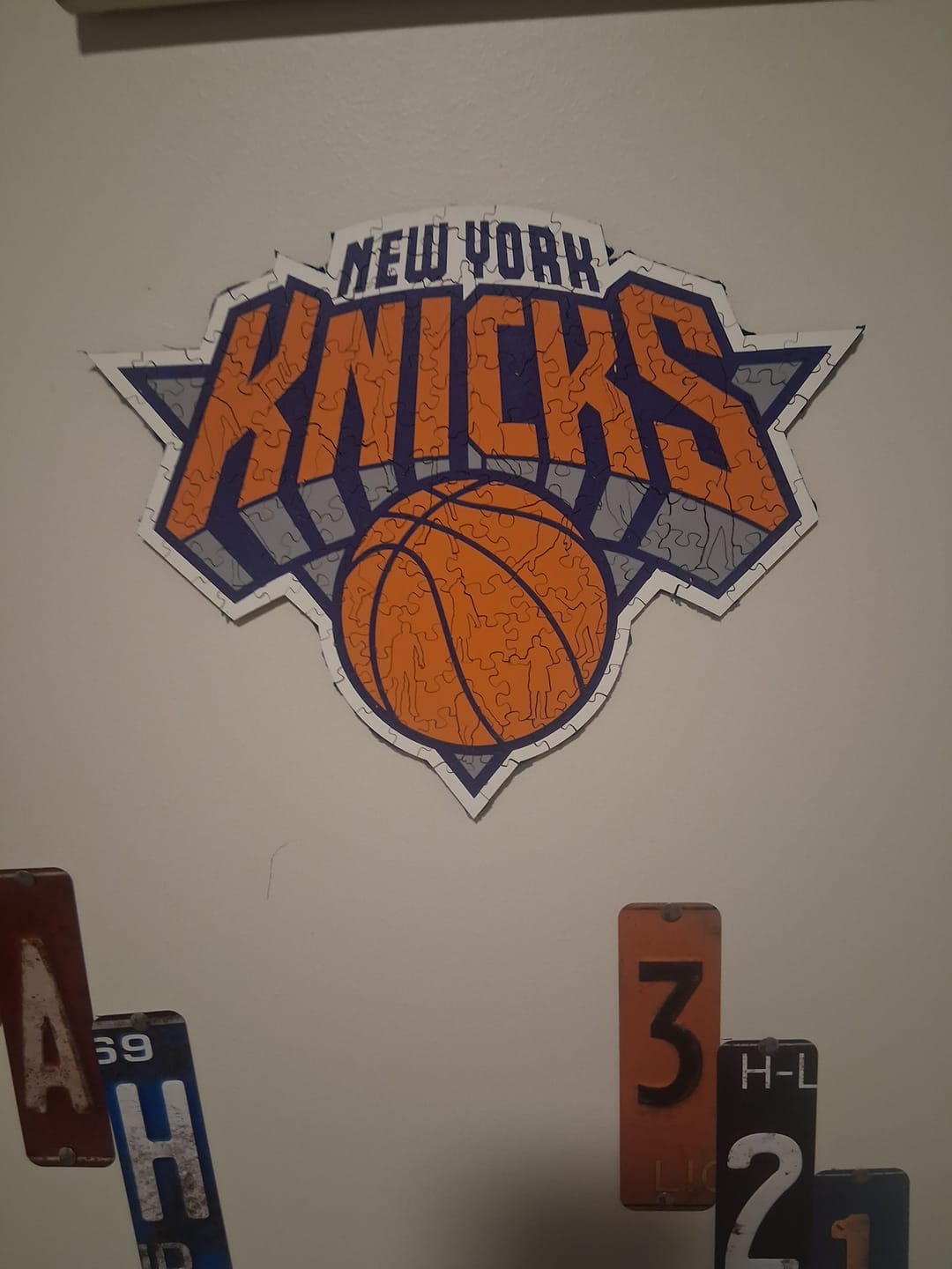 Customer photo review of New York Knicks™ - Wooden Puzzle