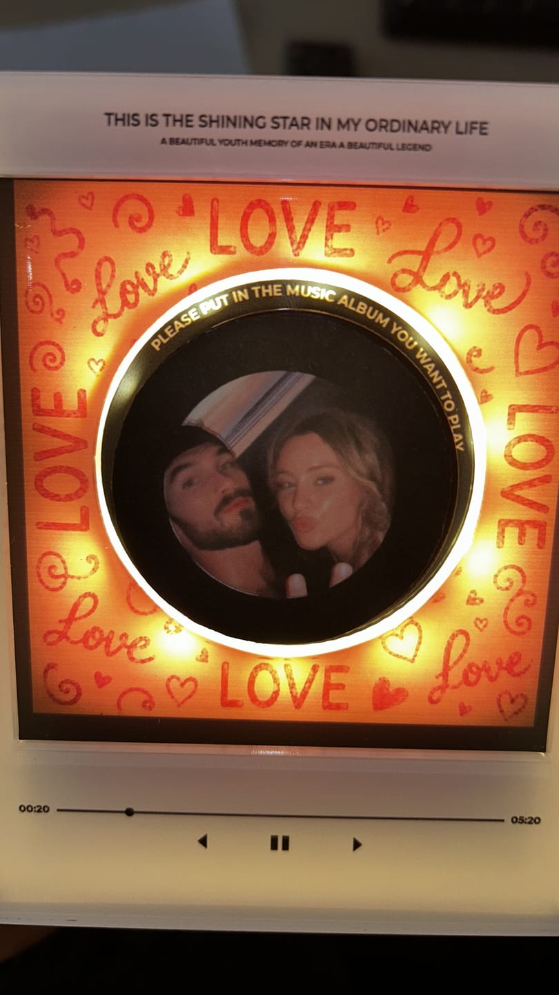 Customer photo review of LOVE SPEAKER™ Custom Songs & Voice Notes