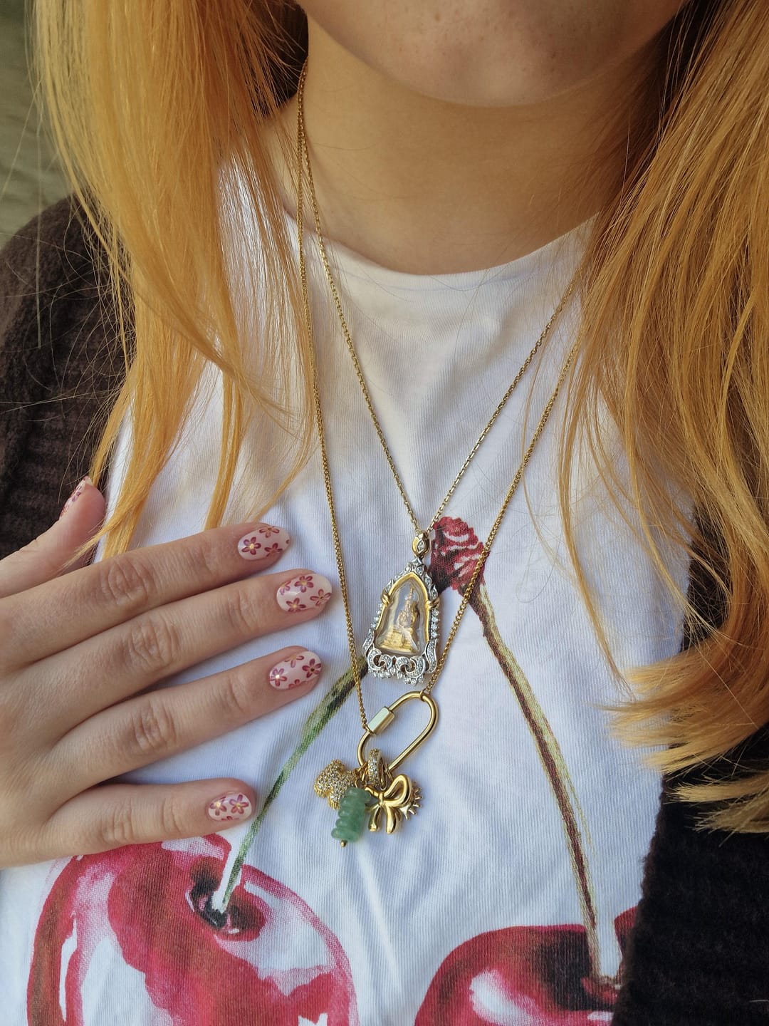Customer photo review of Balloon Letter Charm Glitter