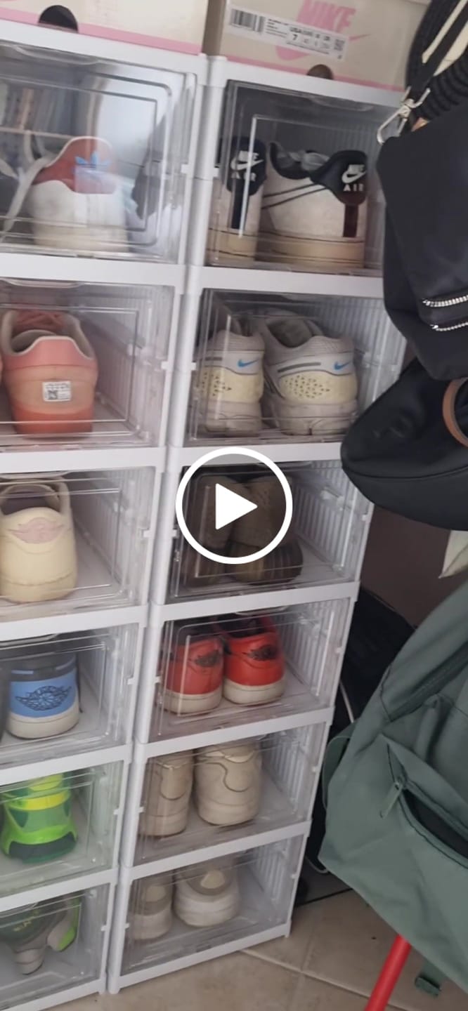 Customer video review of Organizador Retráctil de Zapatos