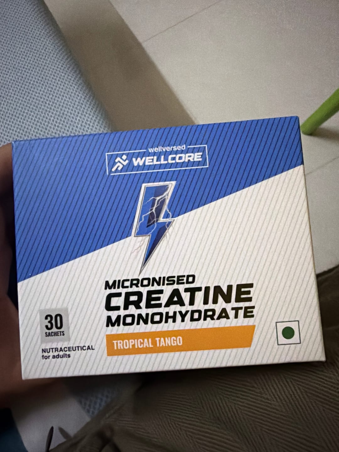 Customer photo review of Wellcore - Pure Micronised Creatine Monohydrate | Tropical Tango (30 Sachets)