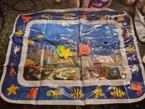 Customer photo review of Baby Wasserspielmatte Aktivitätsmatte | Bauchlage Meerestiere Muskelkraft Entwicklung
