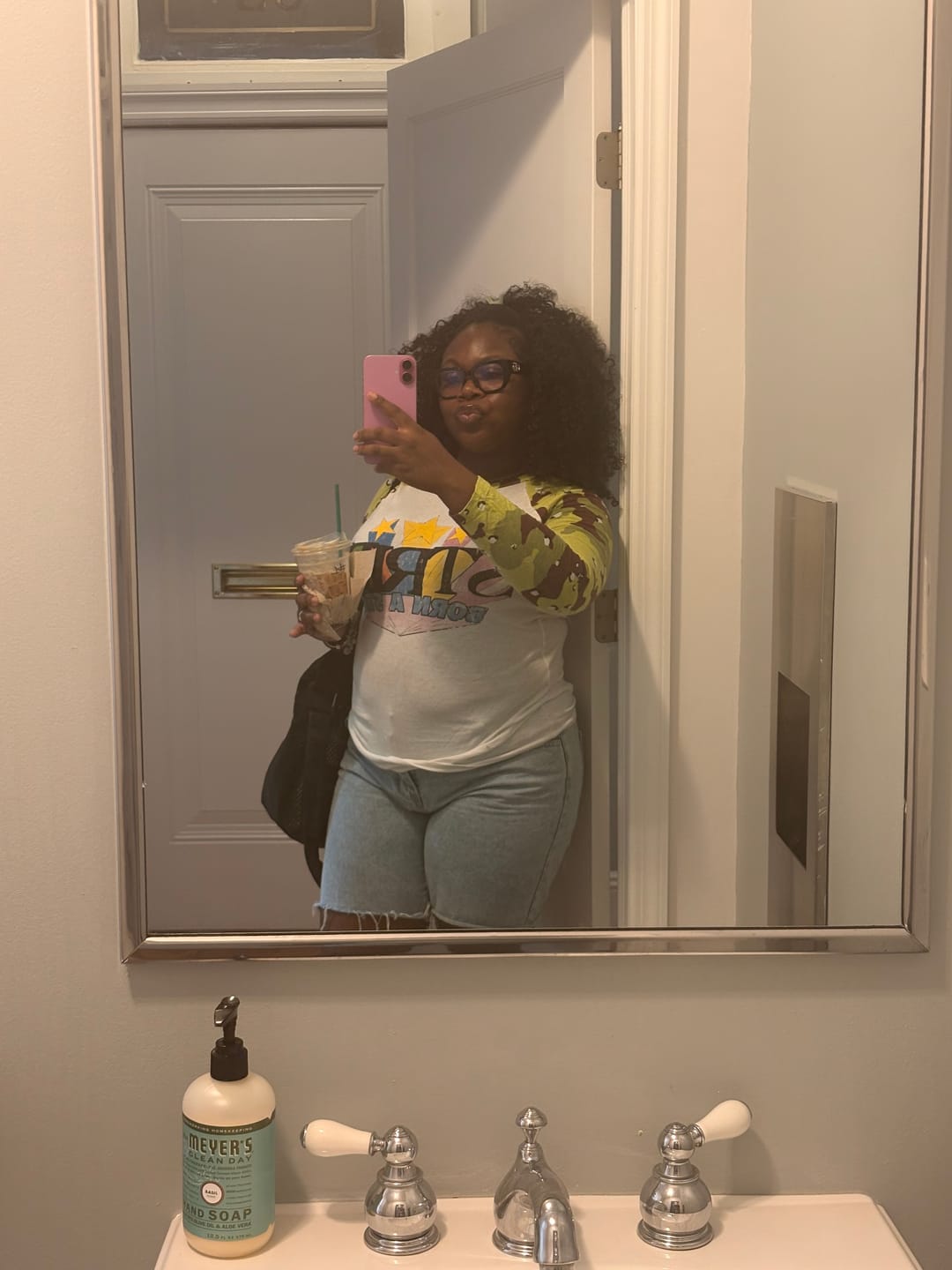 Customer photo review of BORN A STAR CAMO RAGLAN