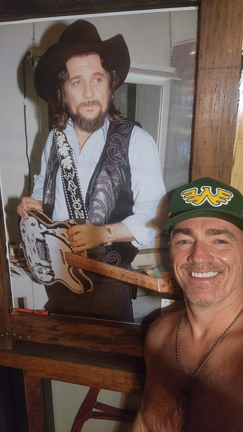 Customer photo review of Seager x Waylon Jennings Flying W Snapback Hat - Green