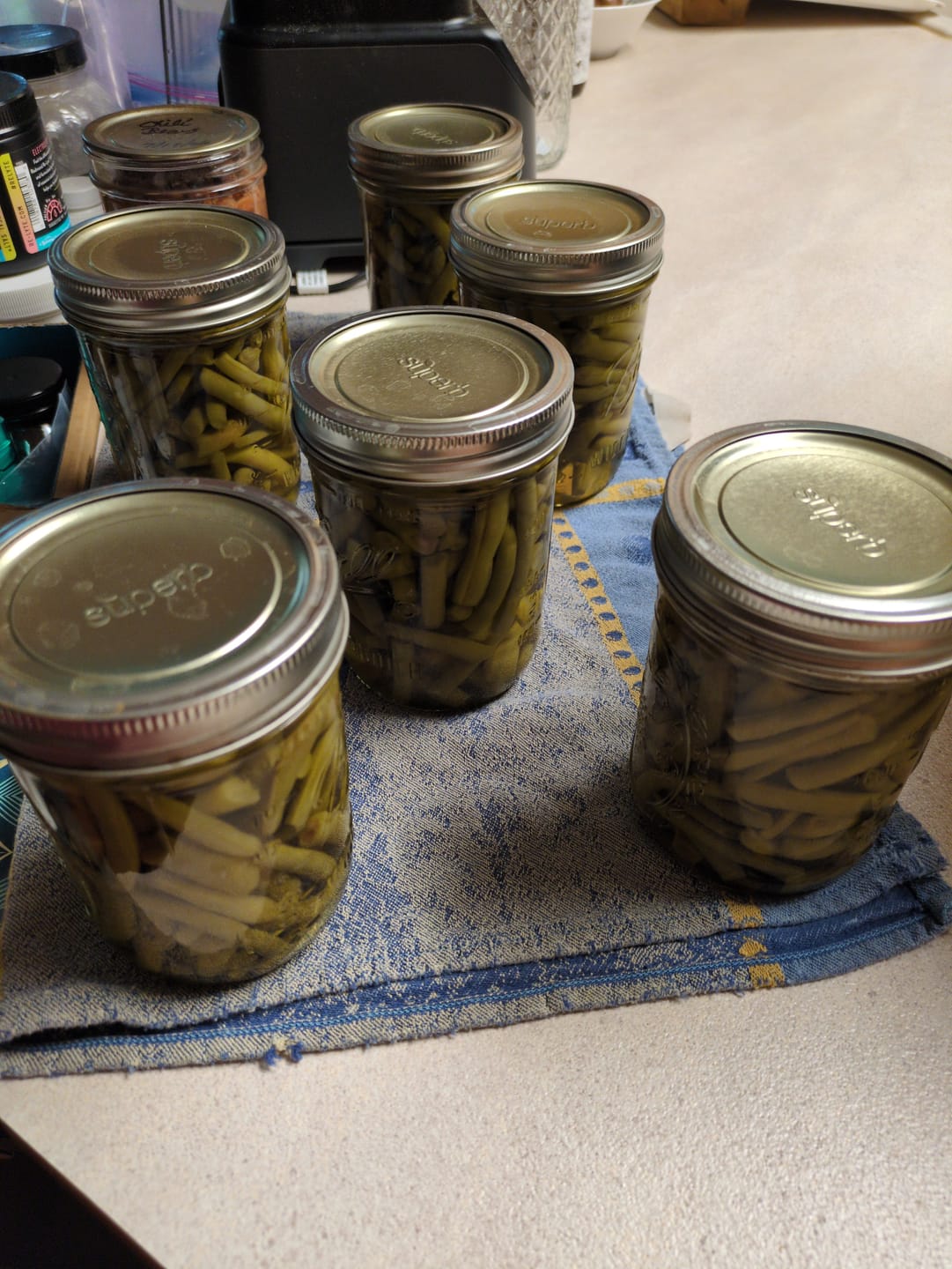 Customer photo review of Bulk Wide Mouth Canning Lids - 60 Pack