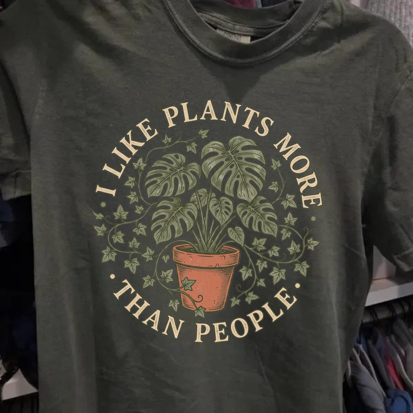 Customer photo review of Plants Over People T-Shirt