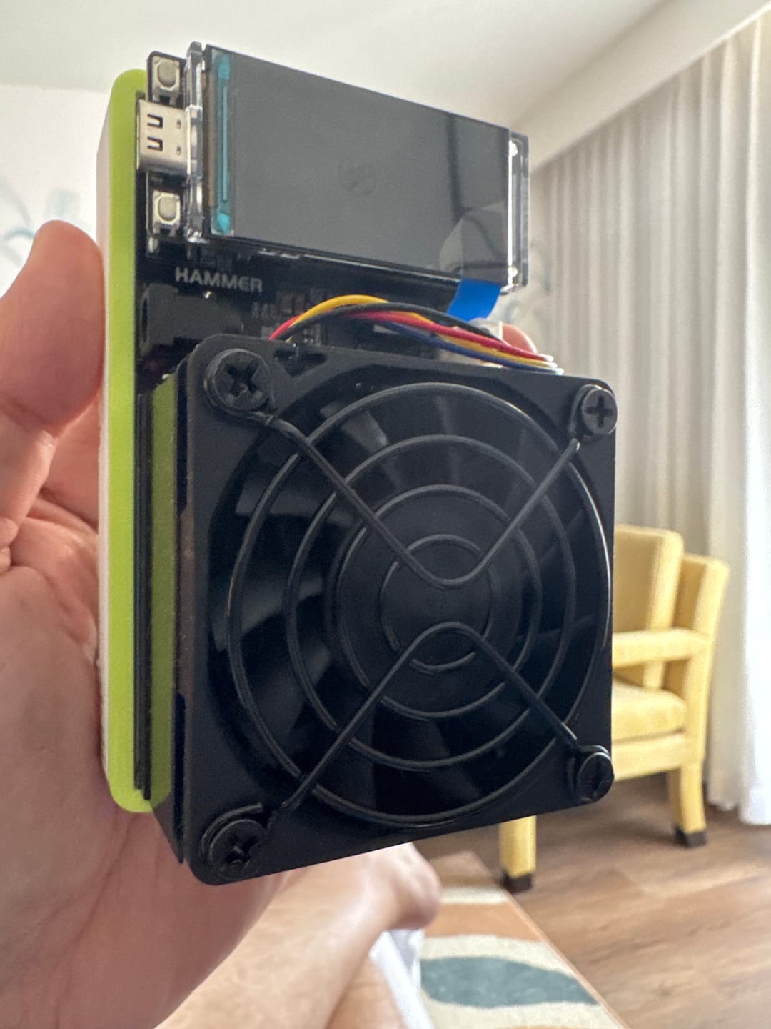 Customer photo review of Hammer Miner DC06 (330MH/s)