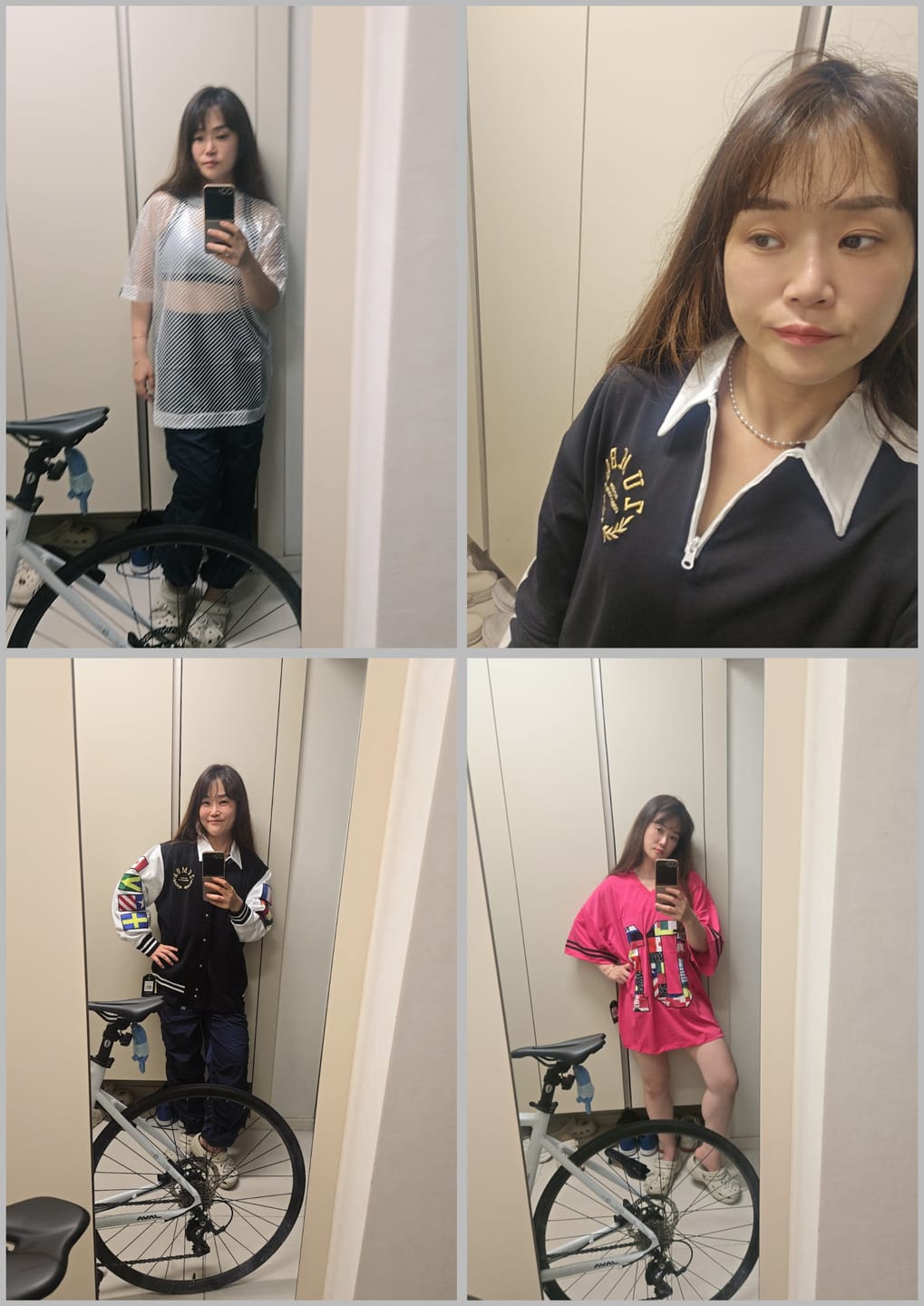 Customer photo review of Worldwide Unisex Mesh Crew Neck Top