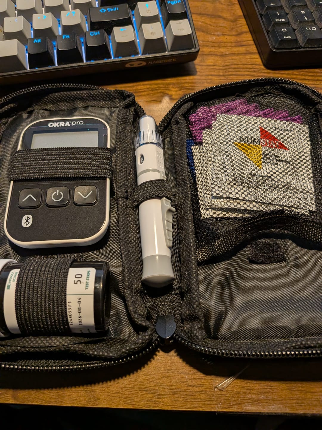 Customer photo review of OKRA PRO Blood Glucose Monitoring Refill Kit for OKRA PRO Meter – Test Strips & 30G Lancets