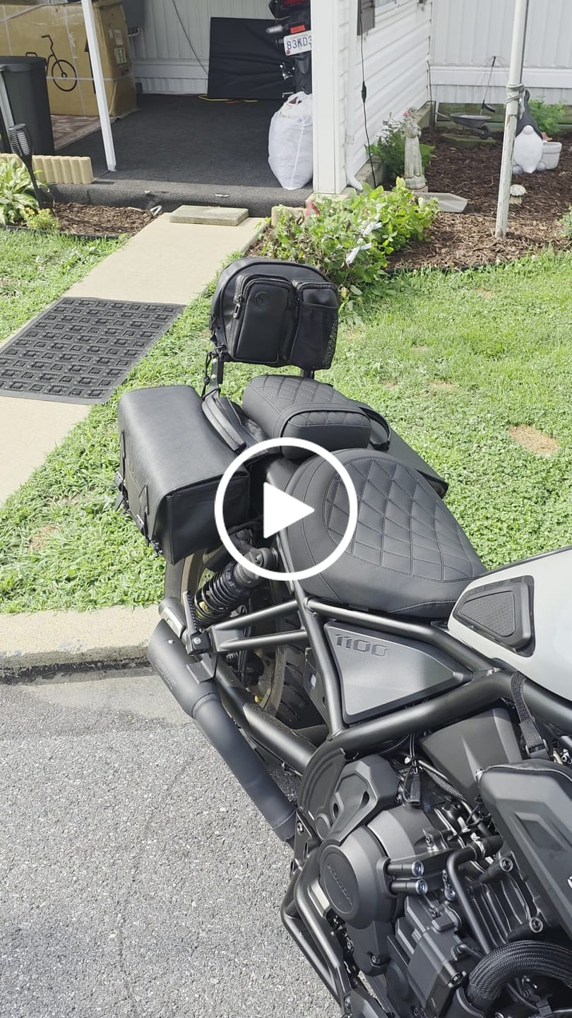 Customer video review of 1L - Motorcycle Backrest Organizer Kit