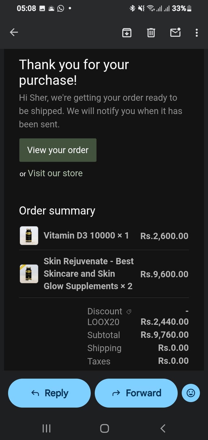 Customer photo review of Skin Rejuvenate - Best Skincare and Skin Glow Supplements