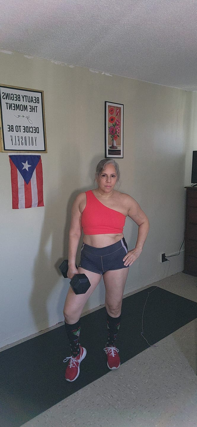 Customer photo review of BOLD One-Shoulder Longline Bra