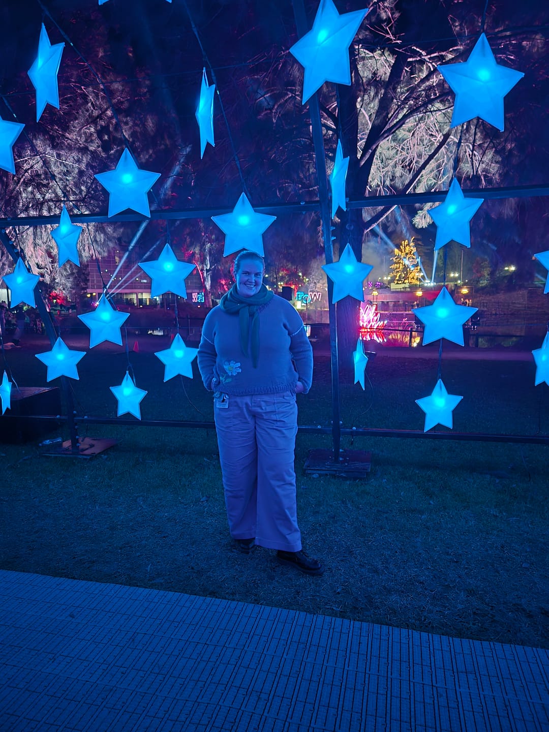 Customer photo review of Construction Pants - Milky Way