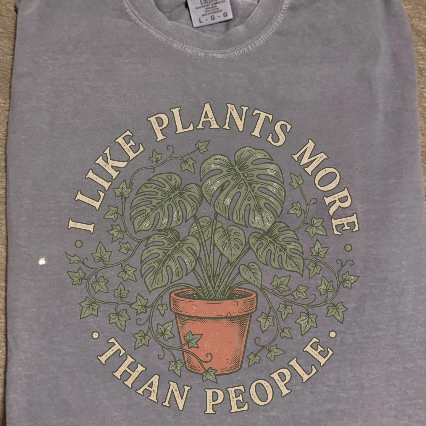 Customer photo review of Plants Over People T-Shirt