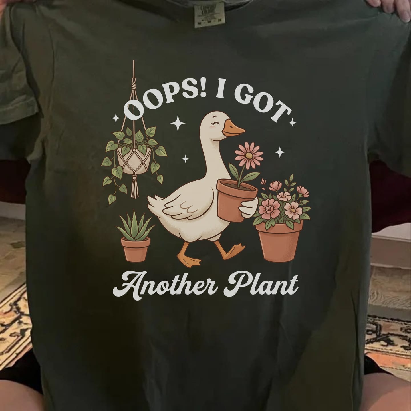 Customer photo review of Oops Another Plant T-Shirt
