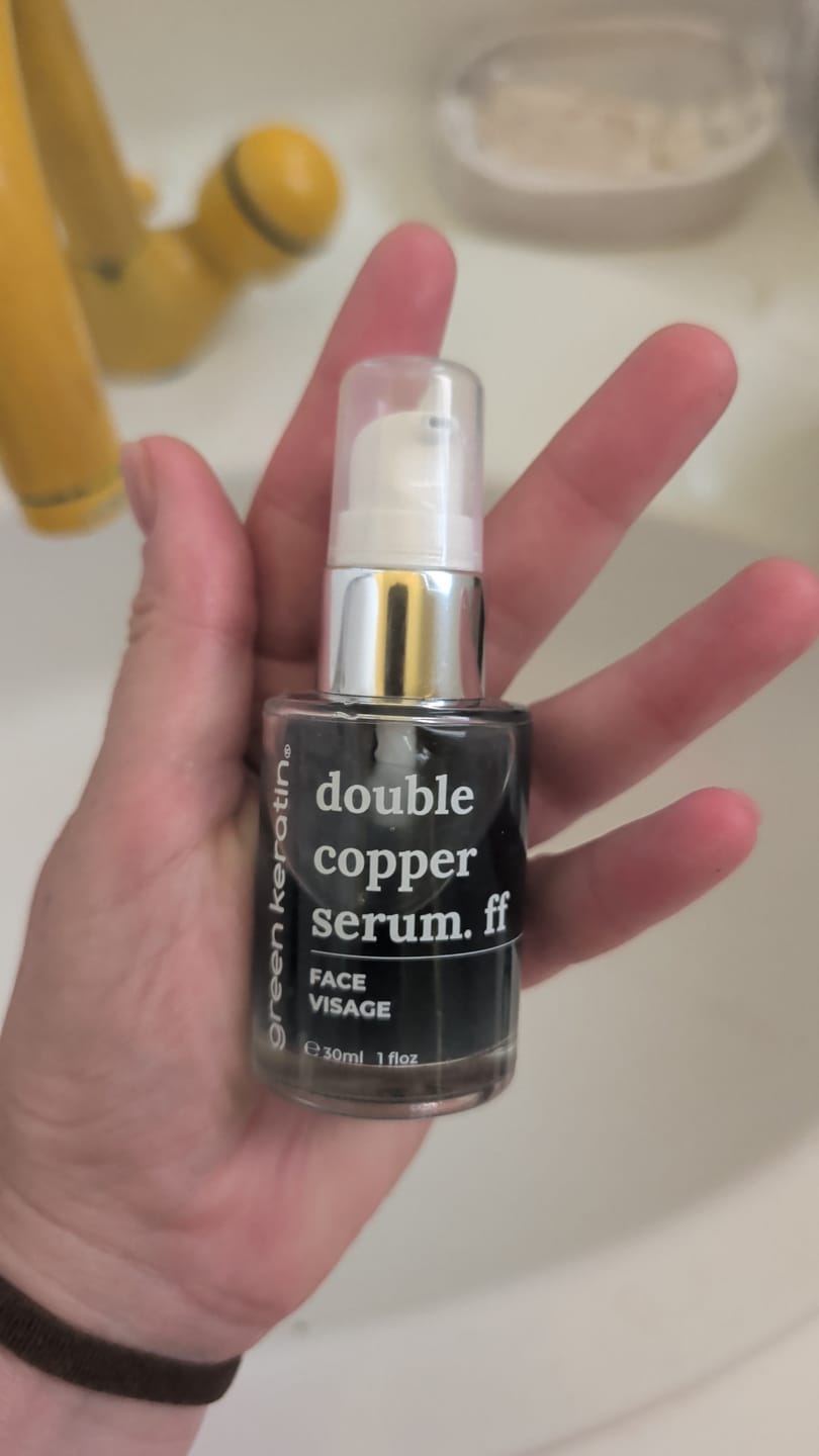 Customer photo review of DOUBLE COPPER Sérum pour le visage
