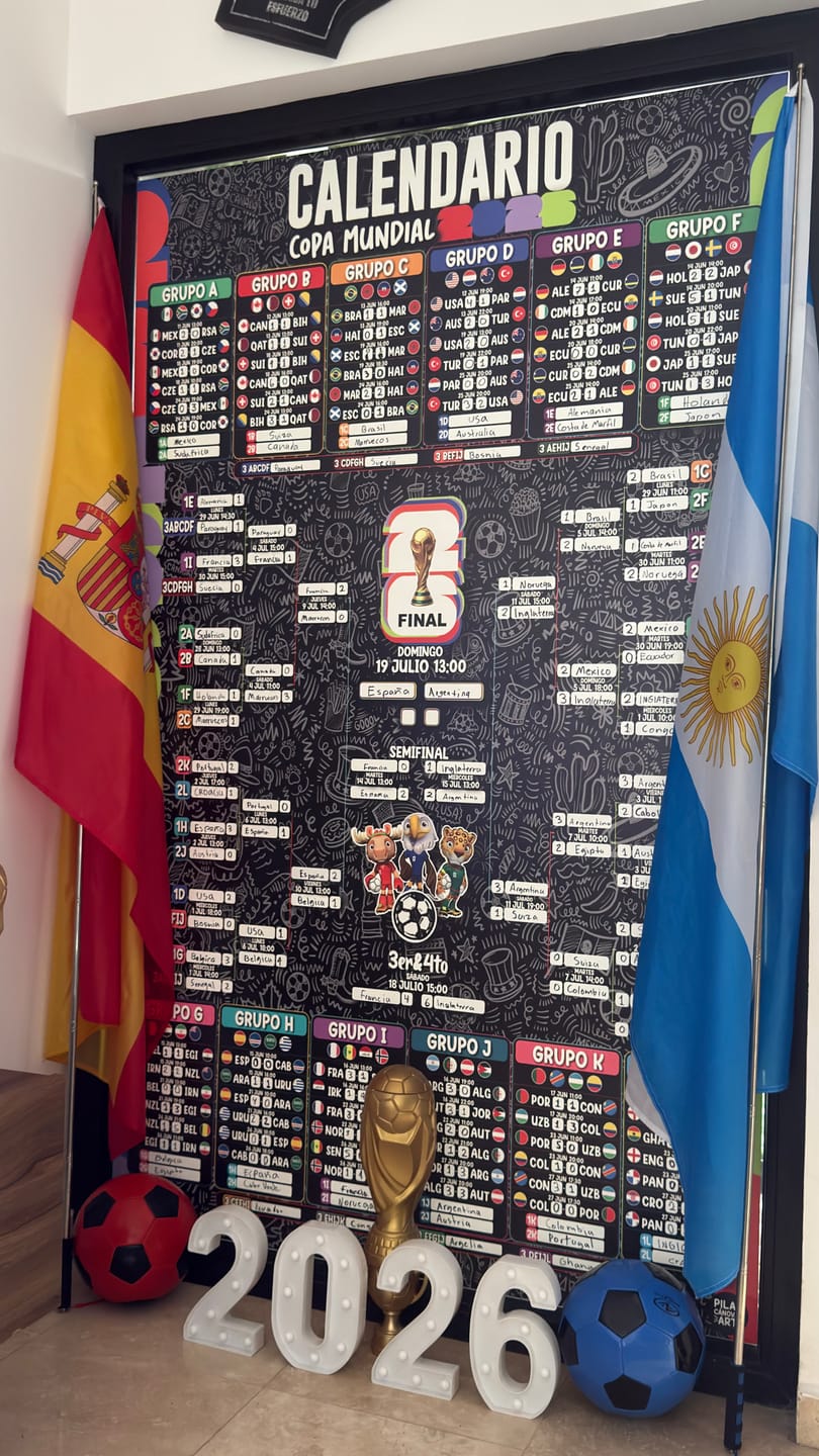Customer photo review of Calendario del Mundial 2026 Archivo Digital (Horario CDMX)